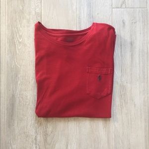 Polo by Ralph Lauren Red Pocket T-Shirt